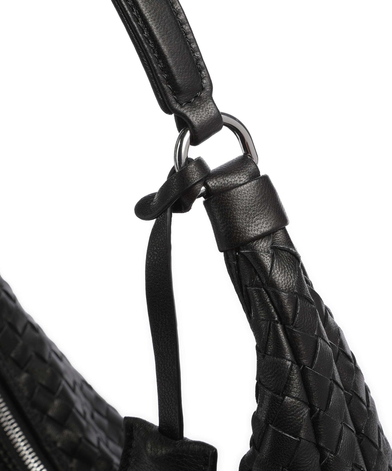 Abro Piuma Nana Hobo bag black/nickel