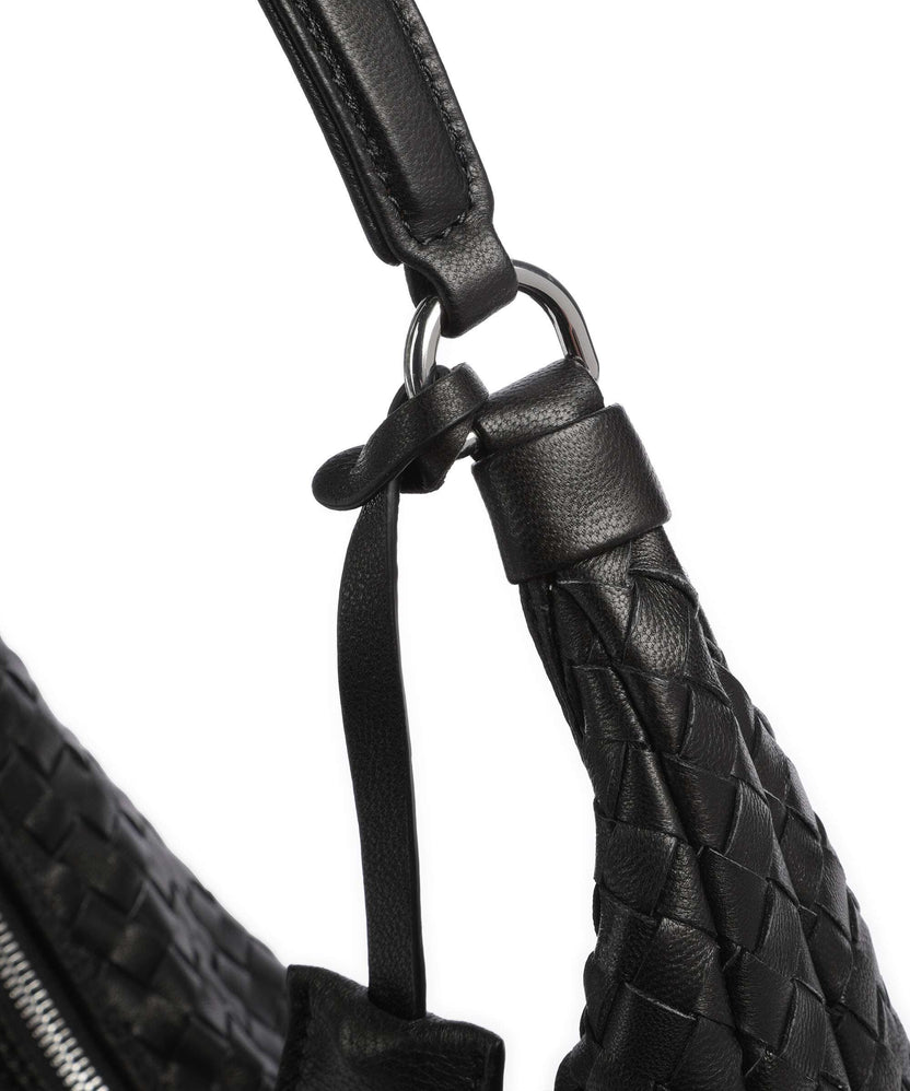 Abro Piuma Nana Hobo bag black/nickel