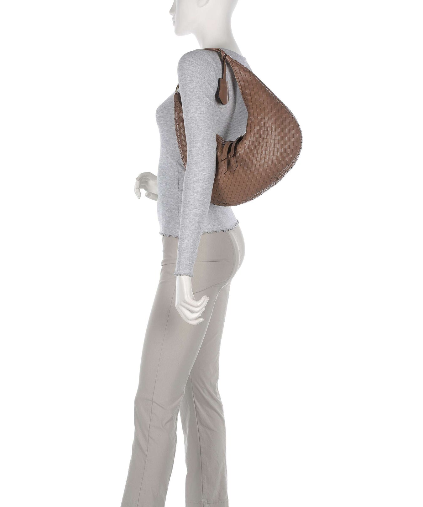 Abro Piuma Nana Hobo bag camel