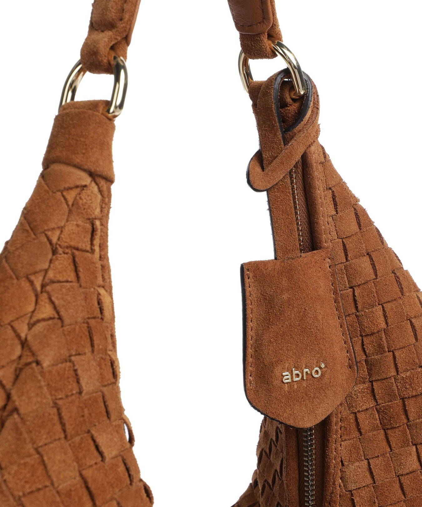 Abro Suede Nana Hobo bag cuoio