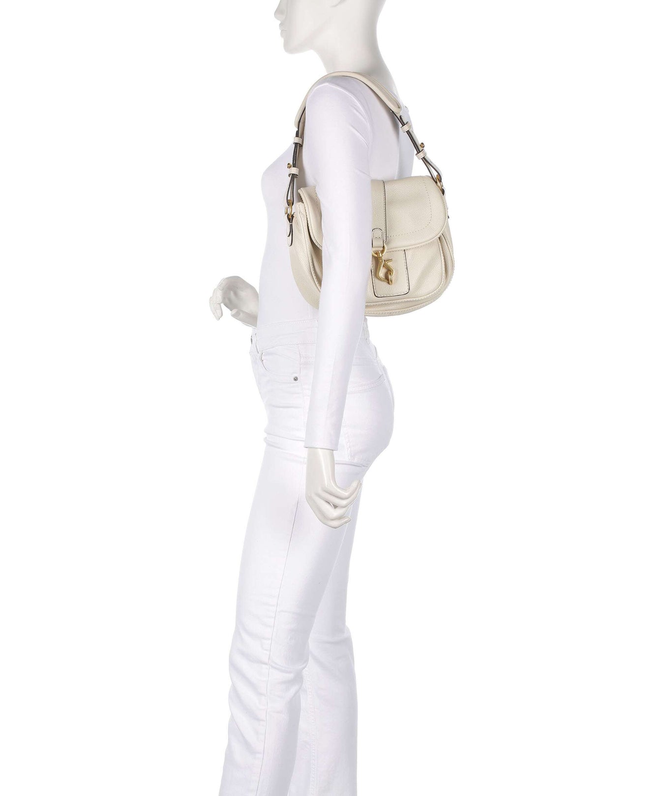 Abro Dalia Star Saddle Shoulder bag beige