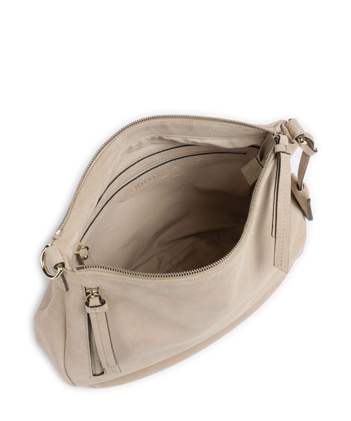 Abro Suede Juna Hobo bag natural