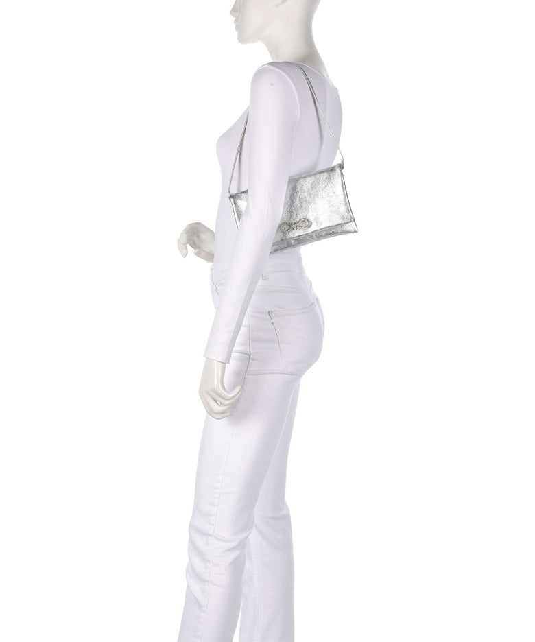 Abro Mimosa Strass Shoulder bag silver