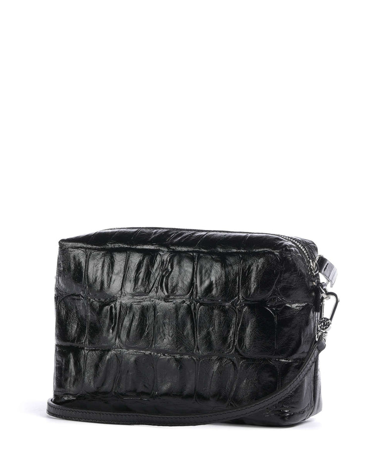 Abro Maxi Cocco Kaia Crossbody bag black/nickel
