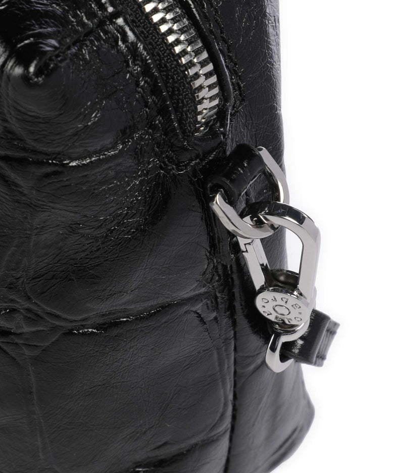 Abro Maxi Cocco Kaia Crossbody bag black/nickel