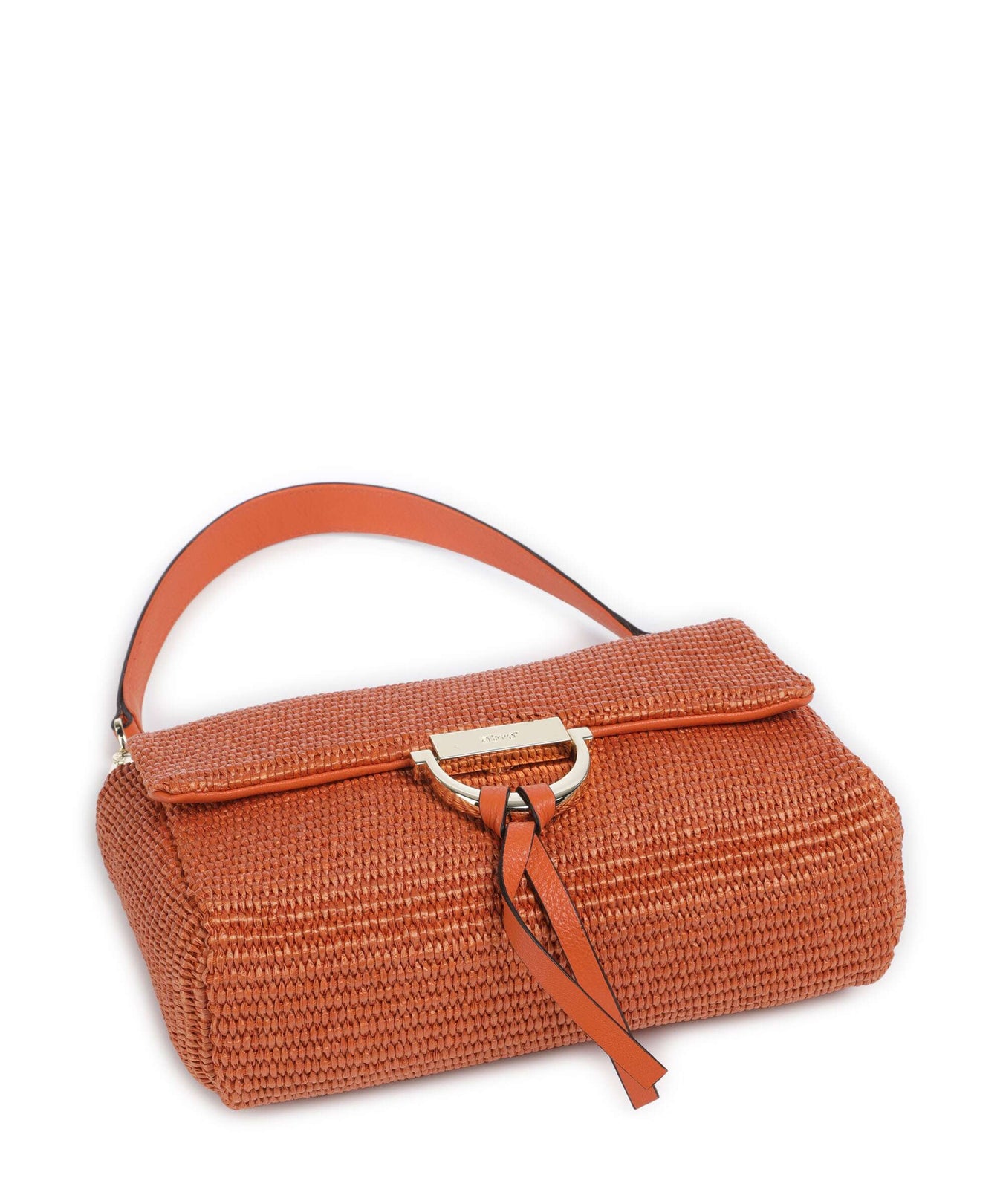 Abro Raffia Temi Shoulder bag orange