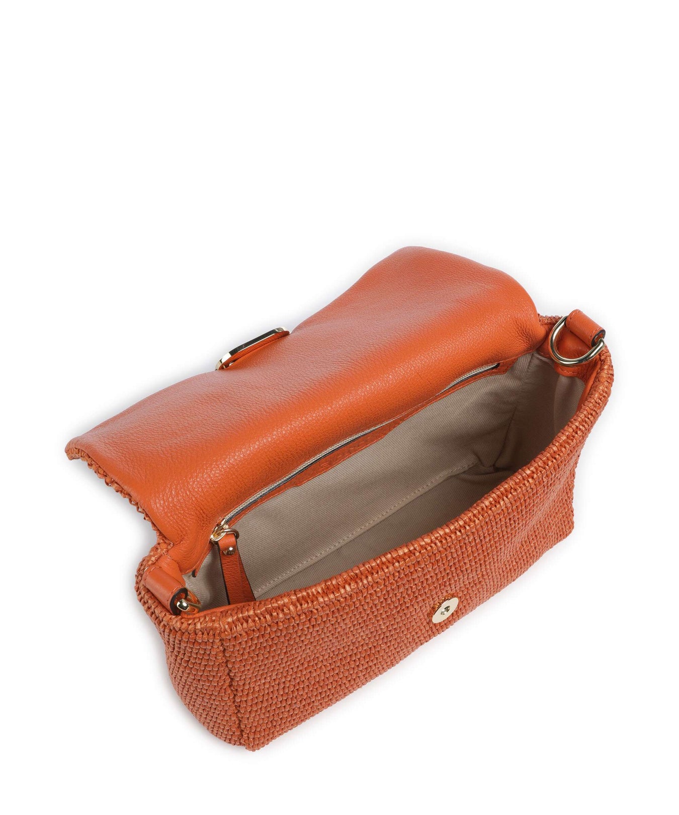 Abro Raffia Temi Shoulder bag orange