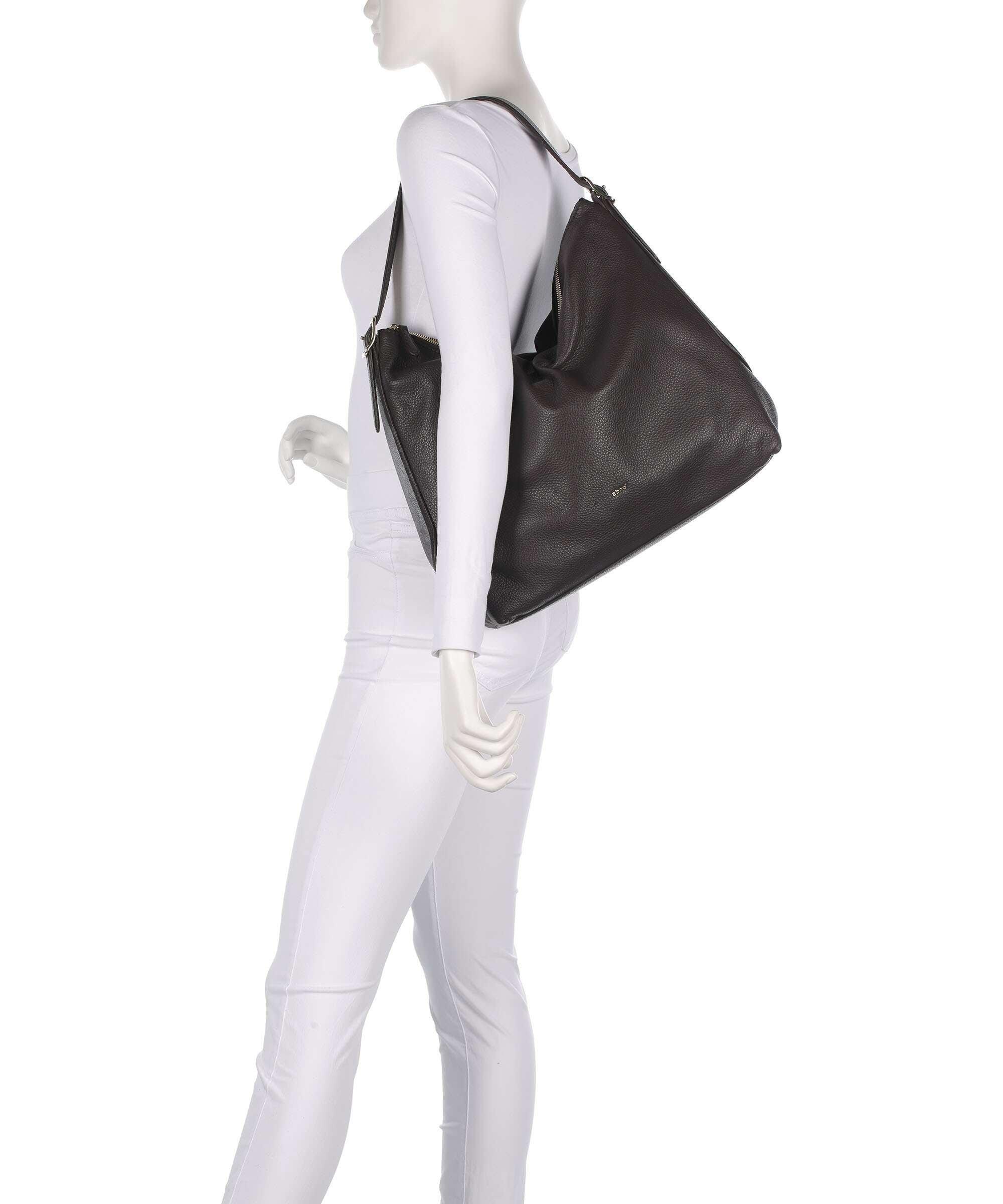 Abro Agave Carina Hobo bag dark brown