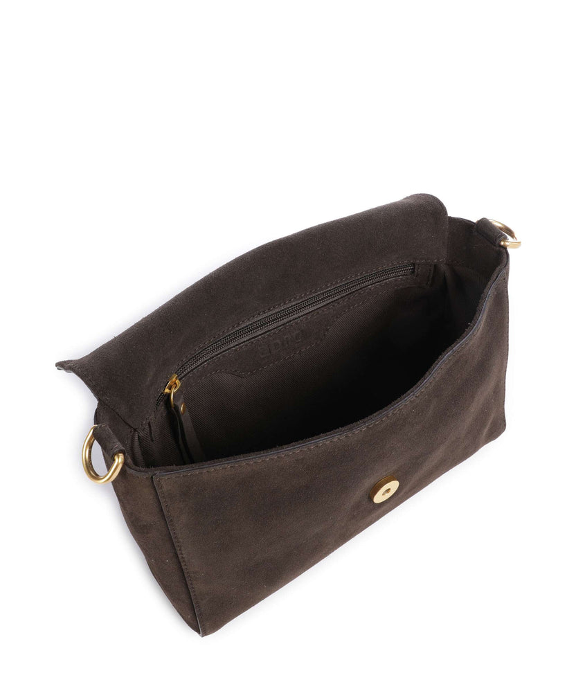 Abro Suede Temi Shoulder bag dark brown