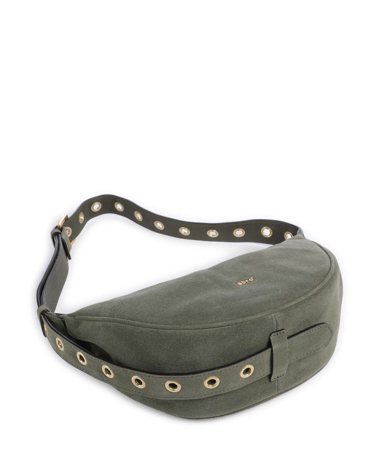 Abro Suede By My Side Small Shoulder bag oliv