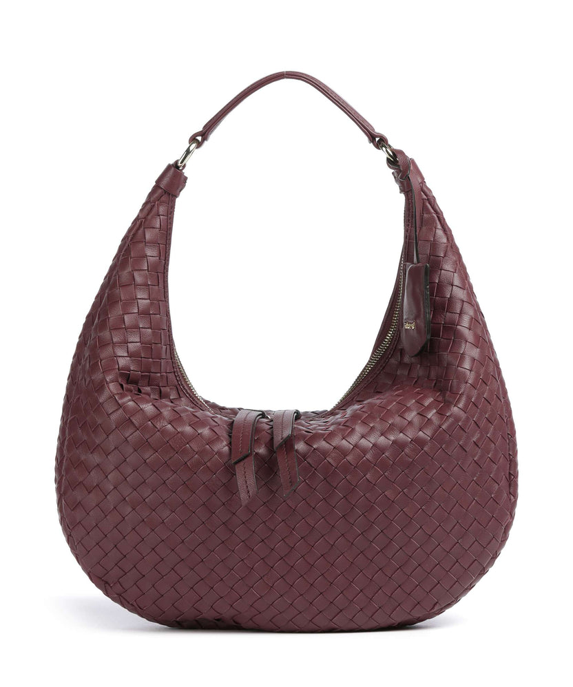 Abro Piuma Nana Small Hobo bag bordeaux