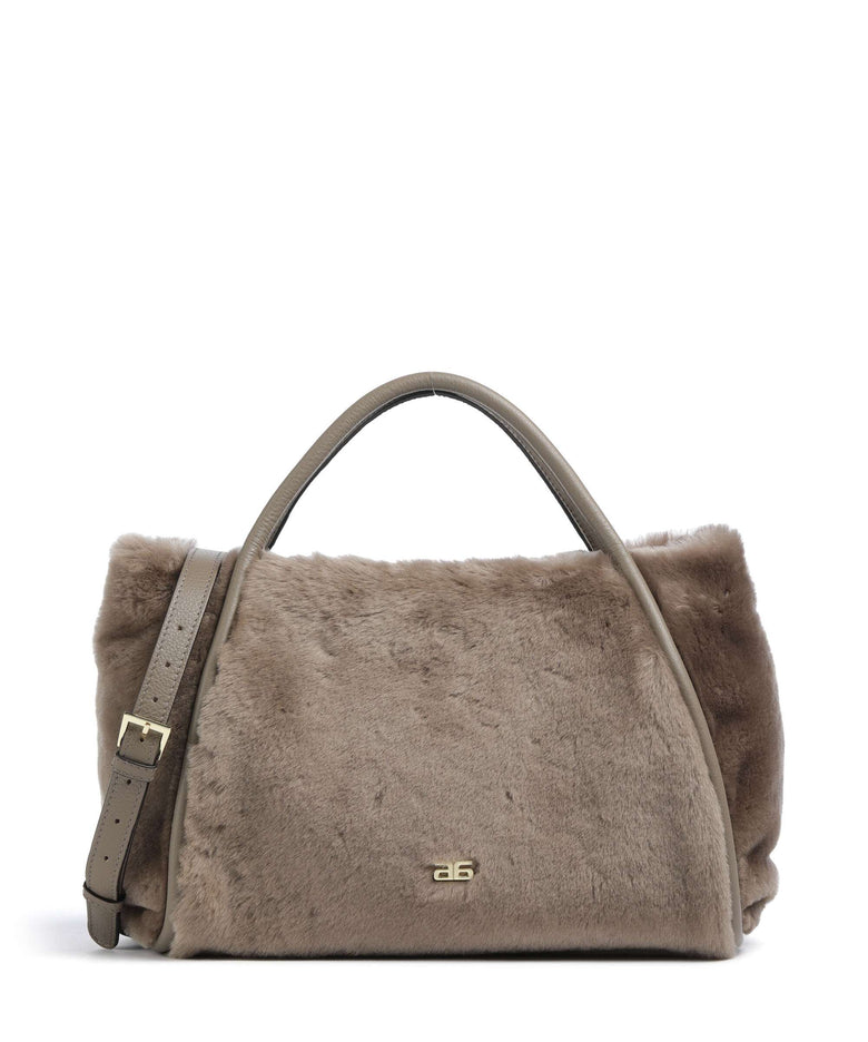 Abro Shearling Willow Handbag tope