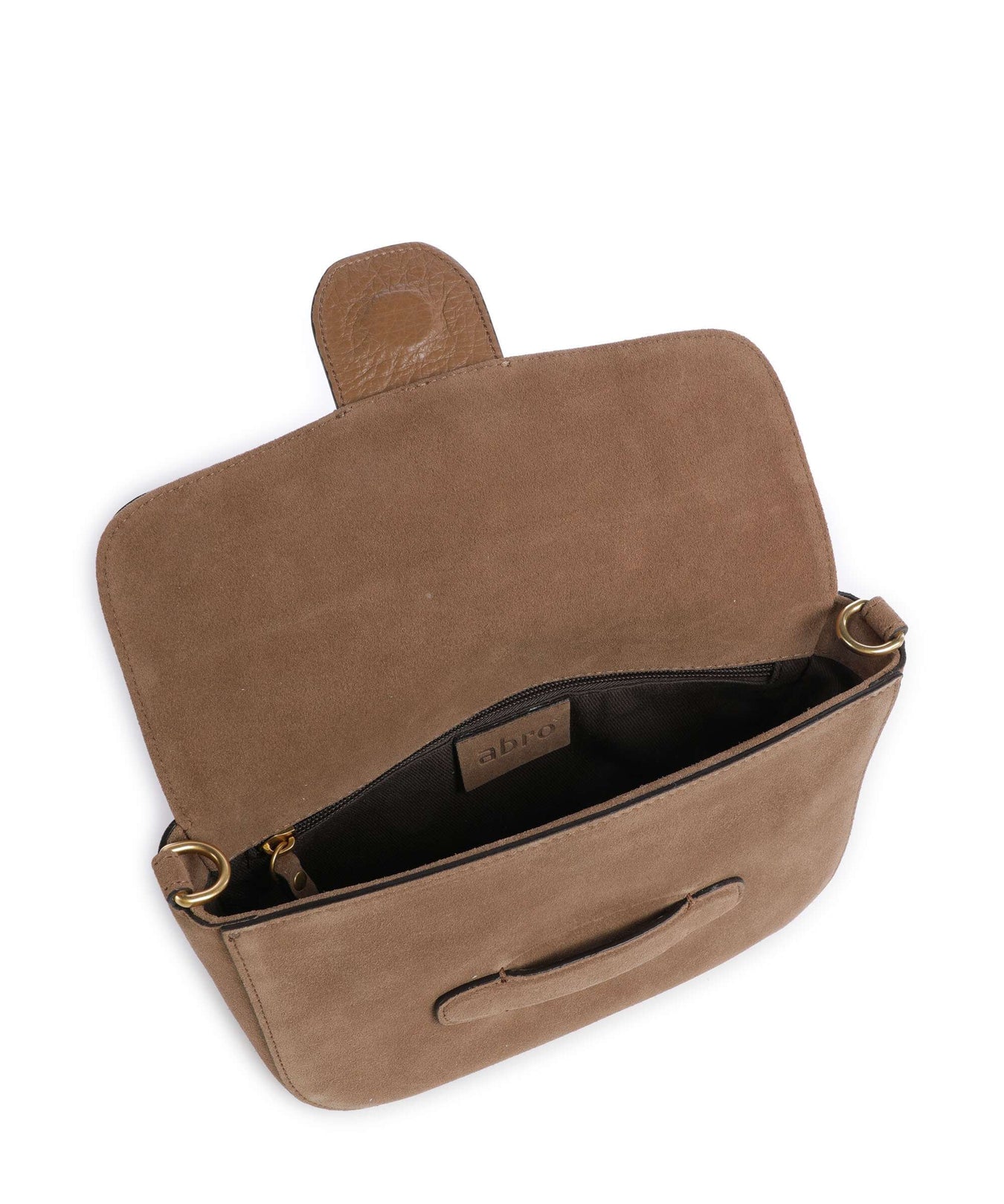 Abro Suede Camilla Shoulder bag camel