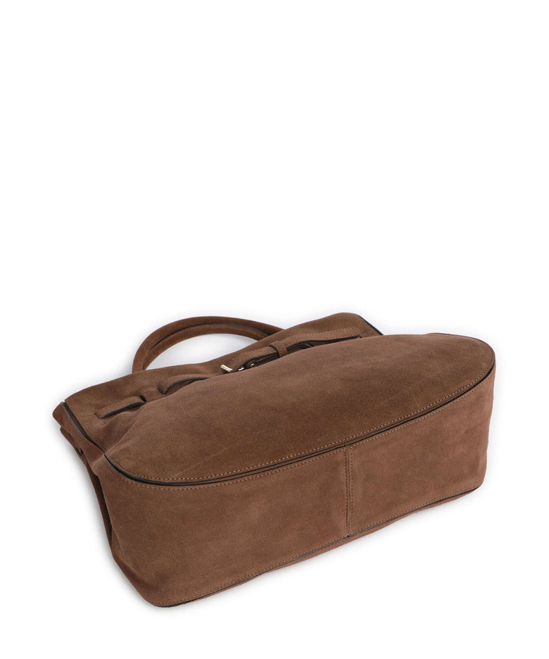 Abro Suede Jill Handbag wood