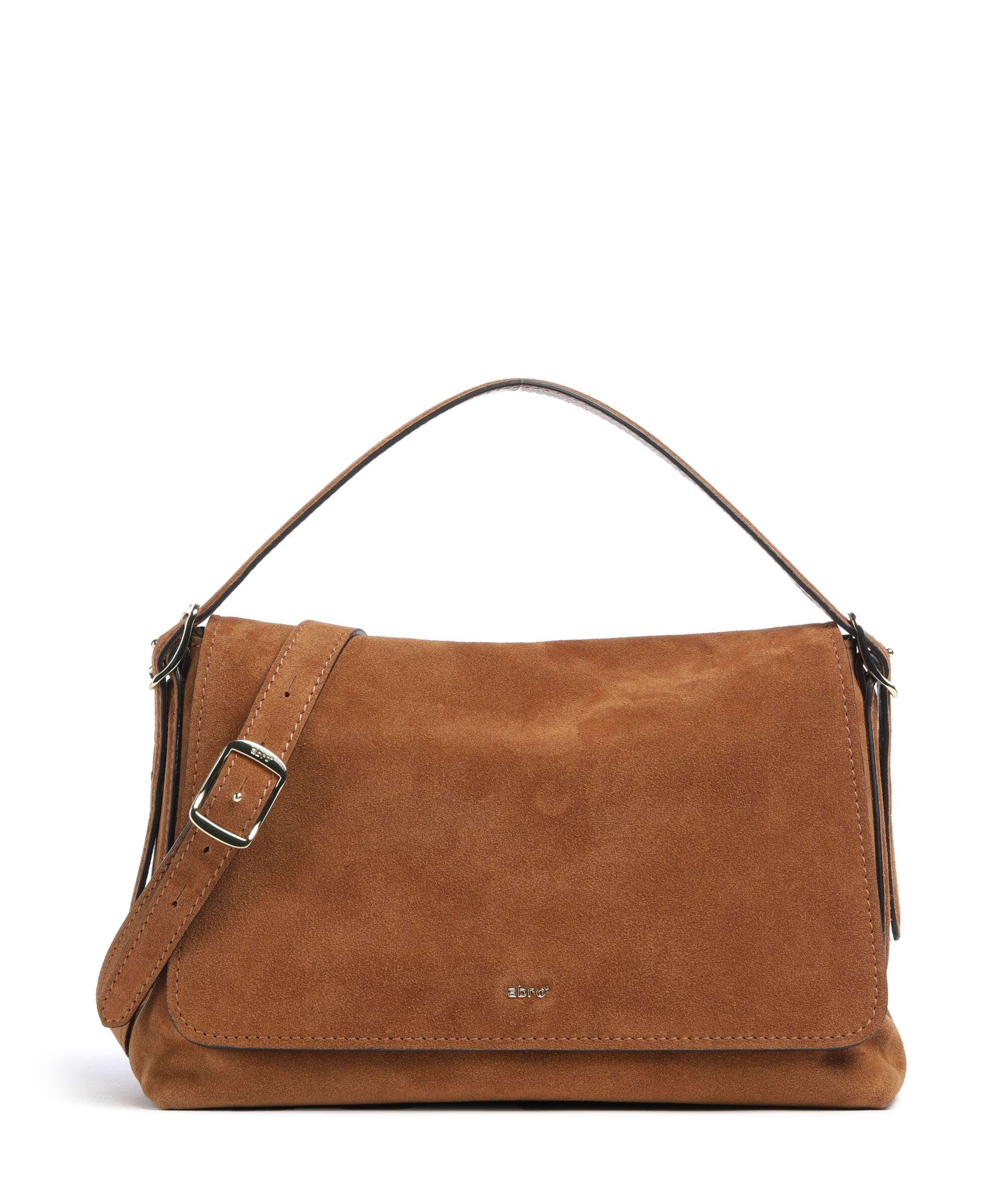 Abro Suede Carina Shoulder bag cuoio