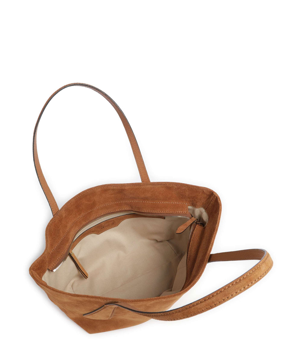 Abro Suede Carina Shoulder bag cuoio