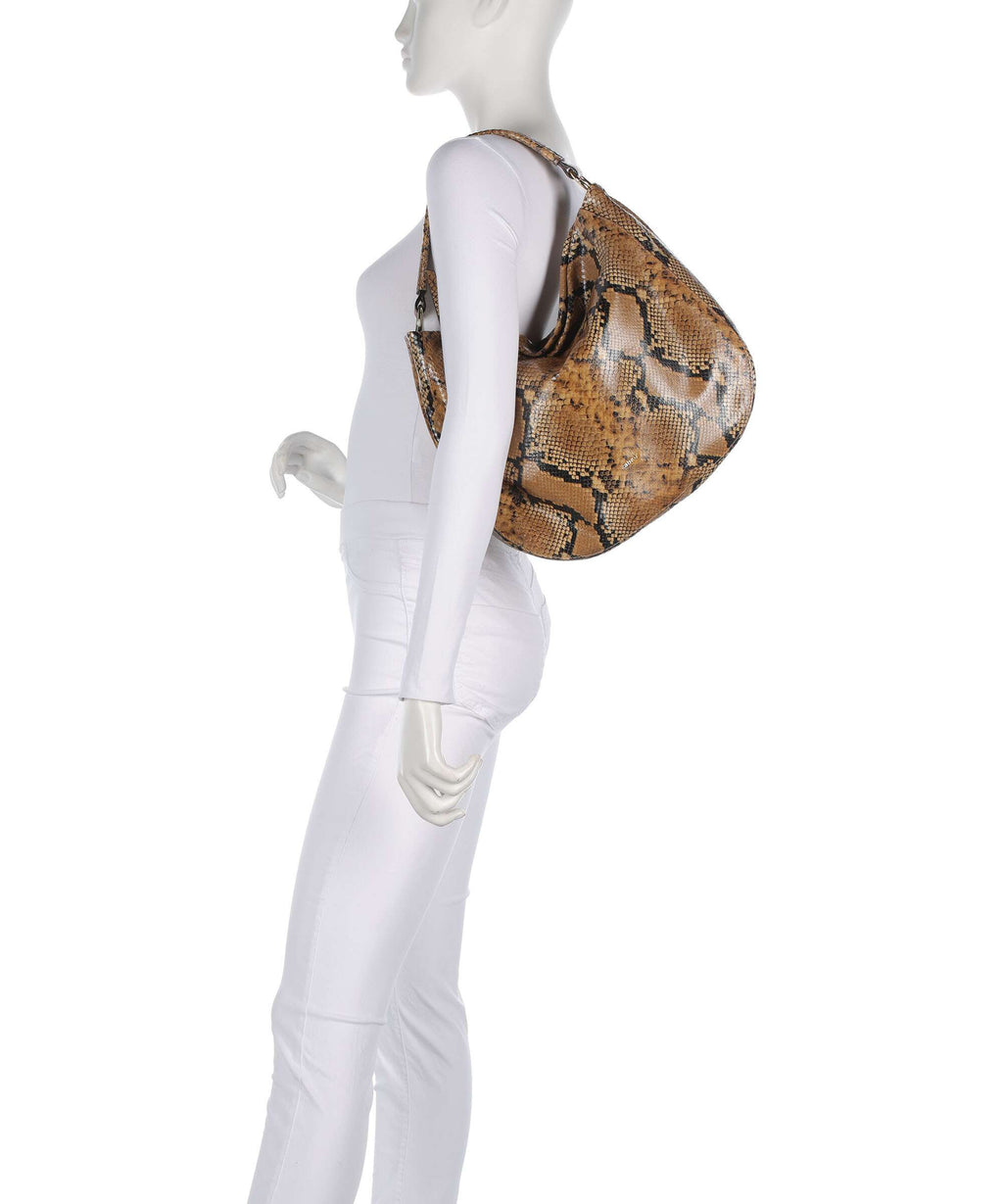 Abro Pitone Mia Hobo bag cuoio