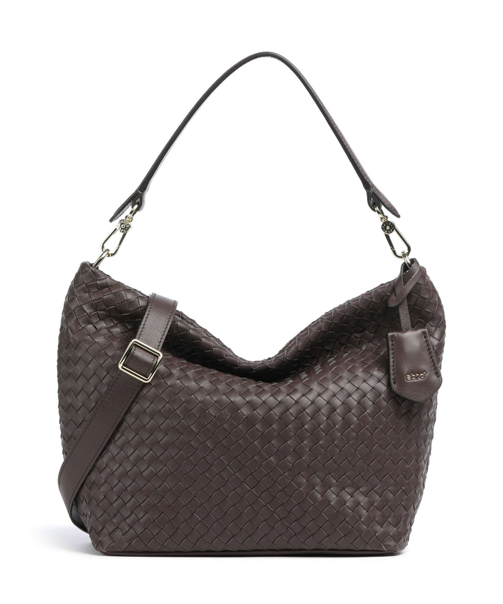 Abro Piuma Ebony Hobo bag wood