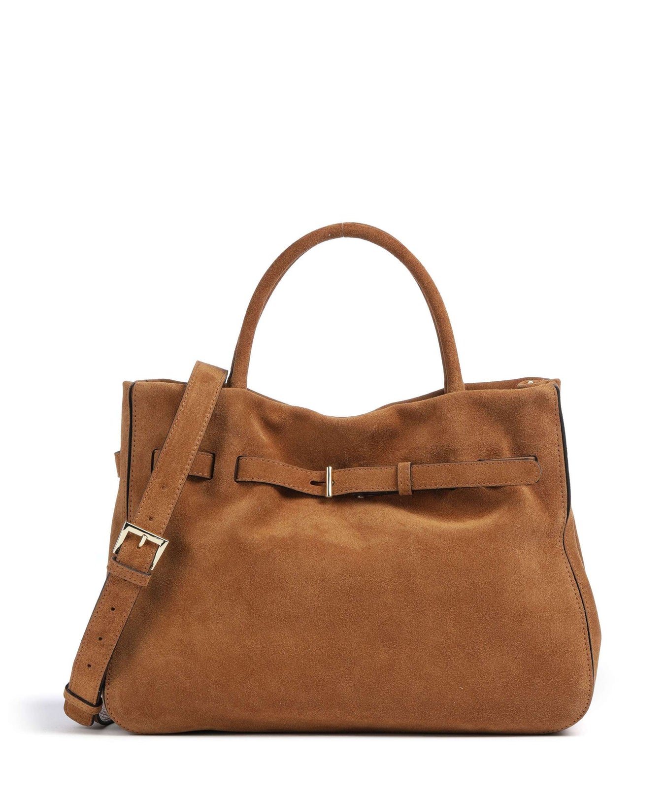 Abro Suede Jill Handbag cuoio