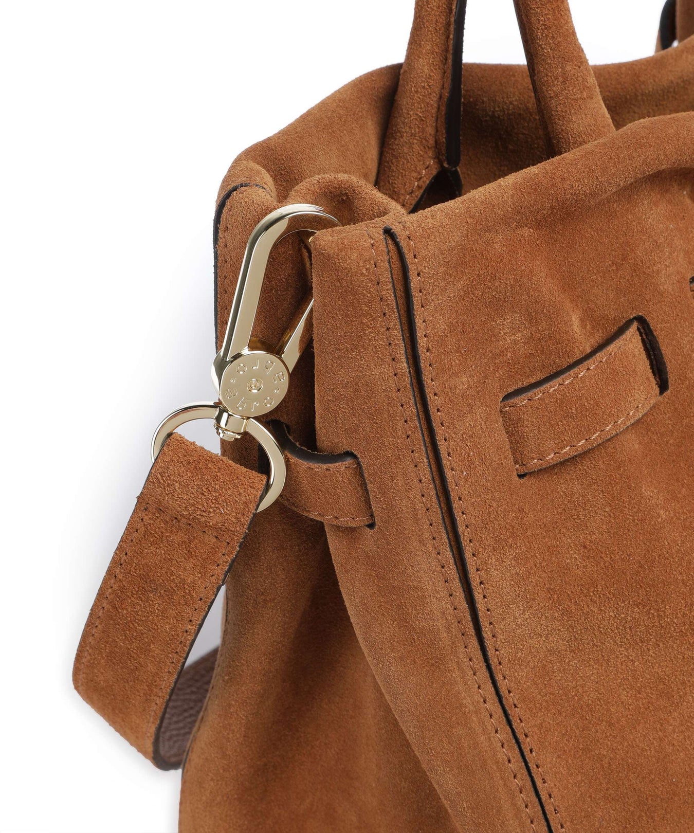 Abro Suede Jill Handbag cuoio