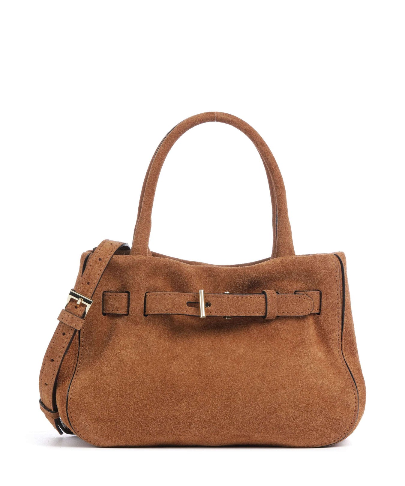 Abro Suede Jill Handbag cuoio