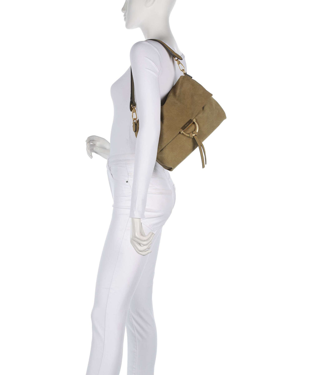 Abro Suede Temi Medium Shoulder bag mud