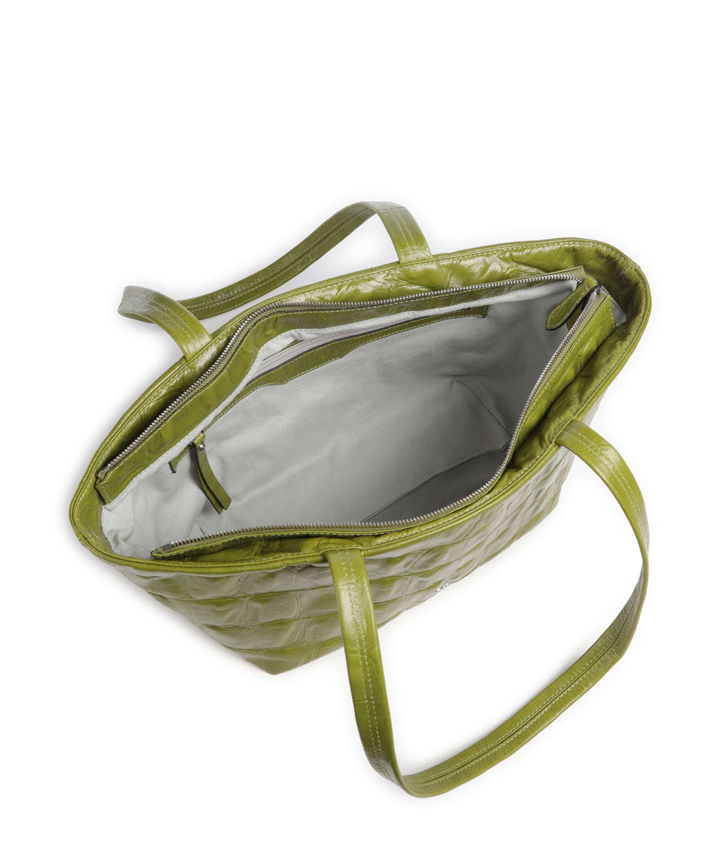 Abro Maxi Cocco Alba Shoulder bag lime