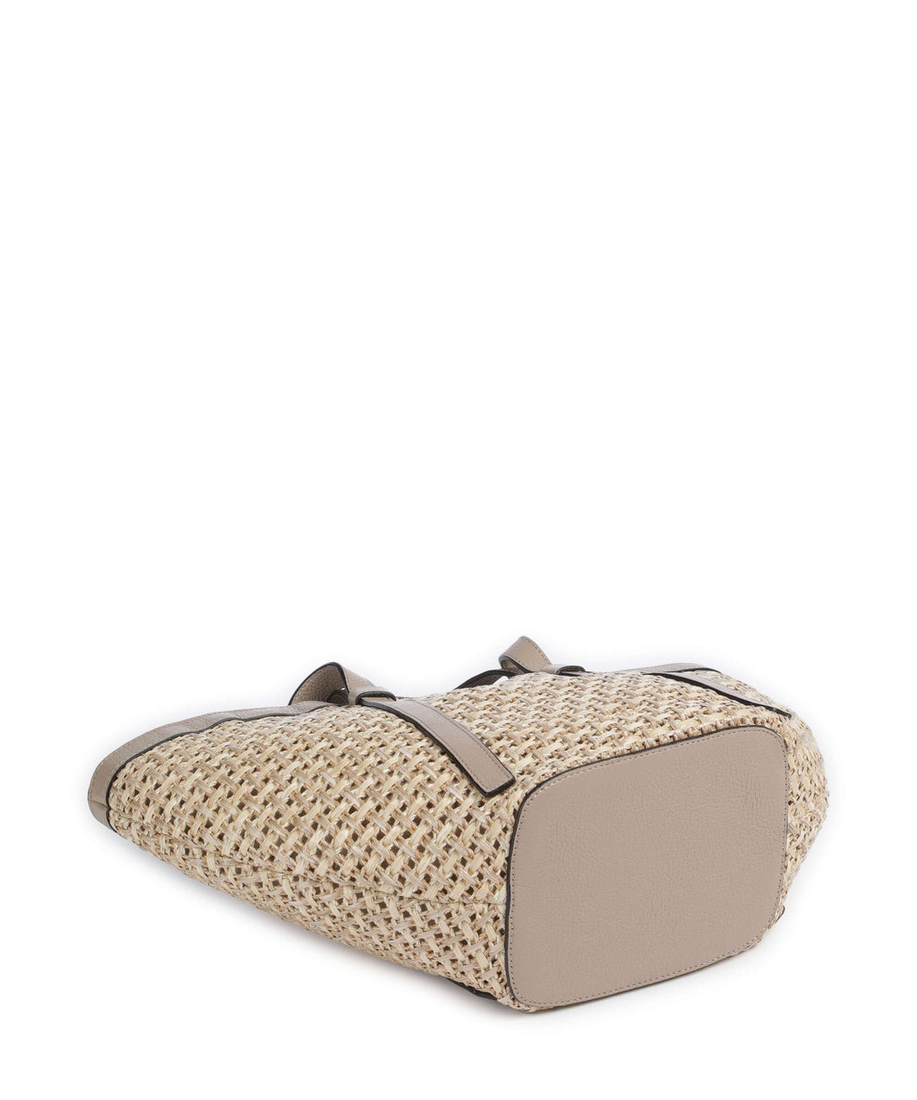 Abro Raffia Cordino Cosmo Medium Tote bag siena