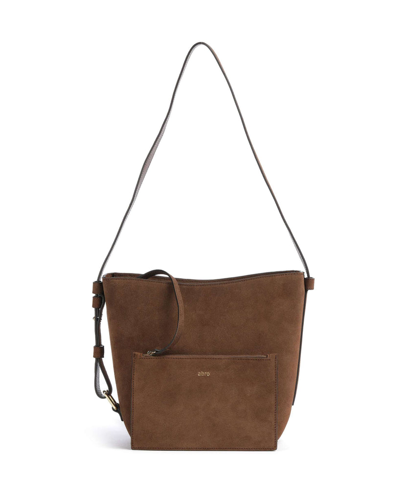 Abro Suede Cosmo Shoulder bag wood
