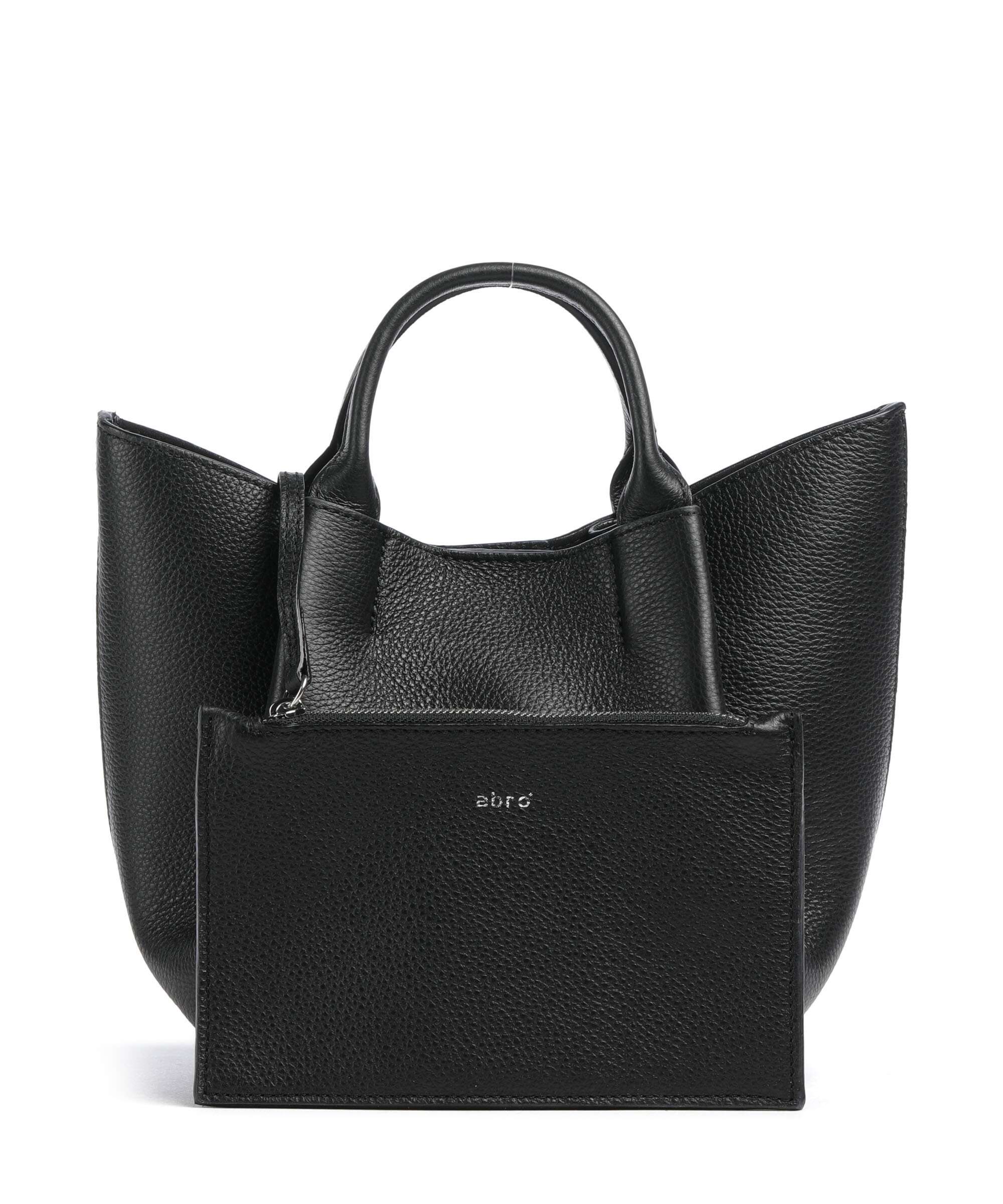 Abro Agave Essential Small Handbag black/nickel