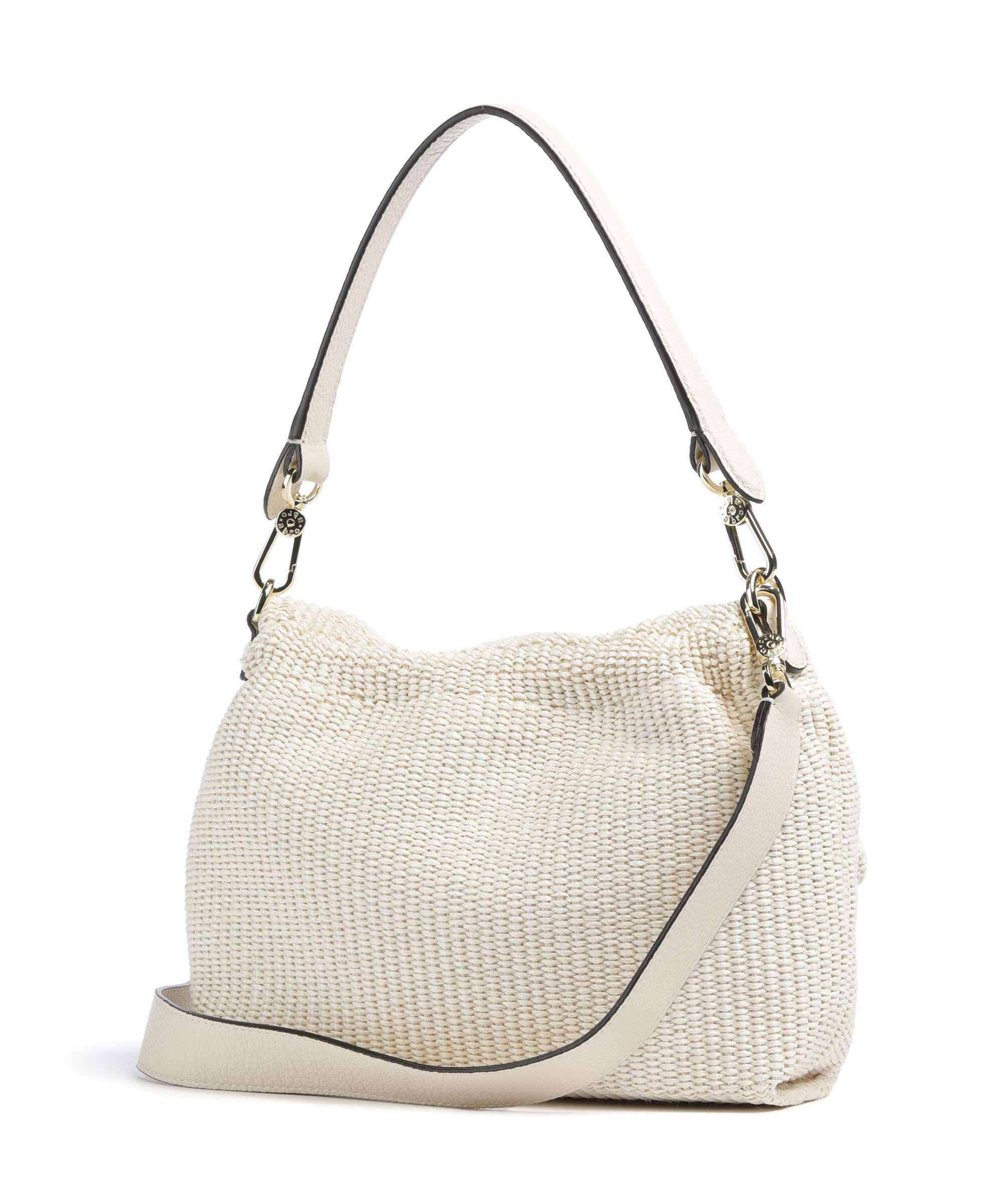 Abro Raffia Classica Temi Medium Shoulder bag beige