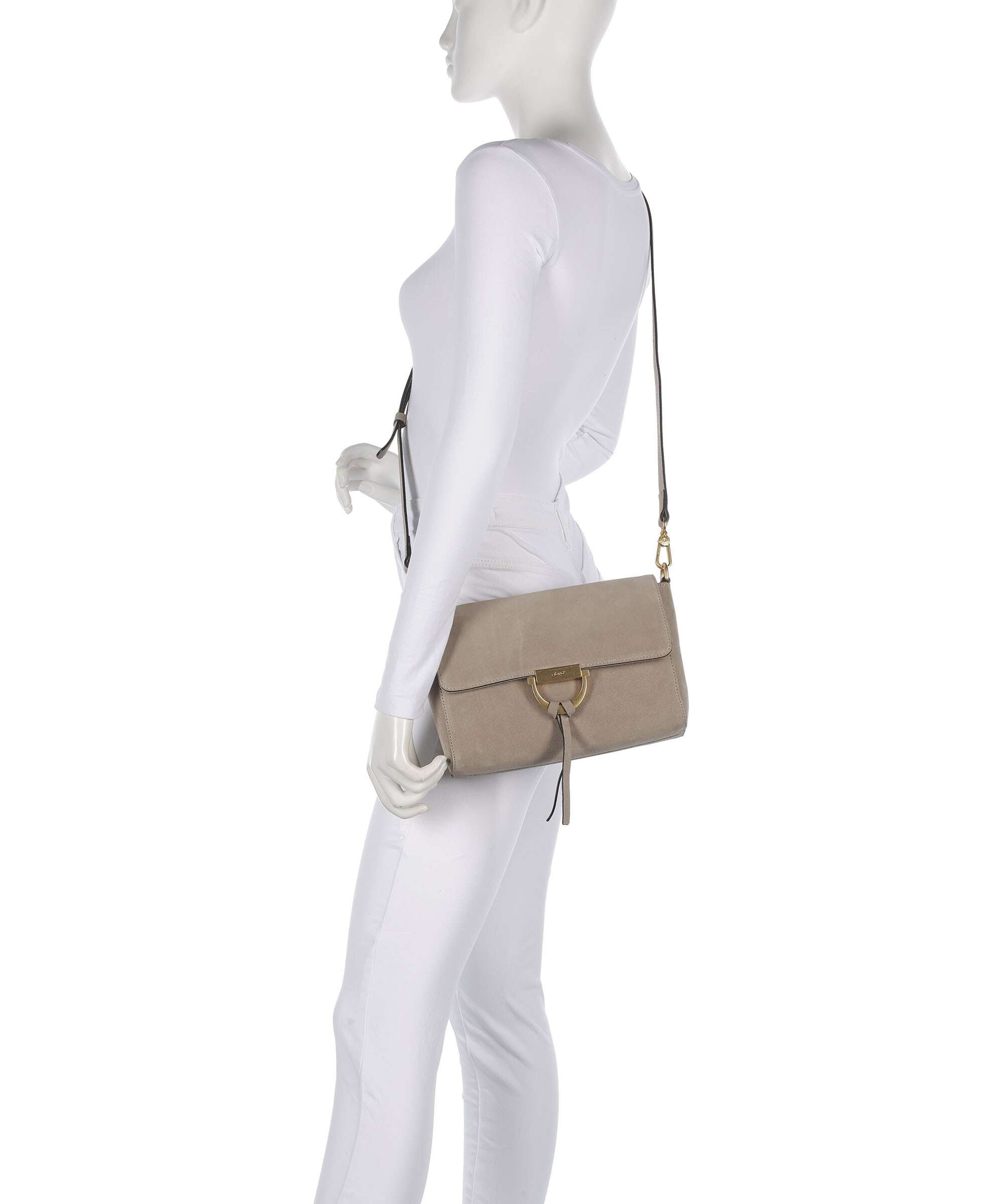 Abro Suede Temi Shoulder bag siena