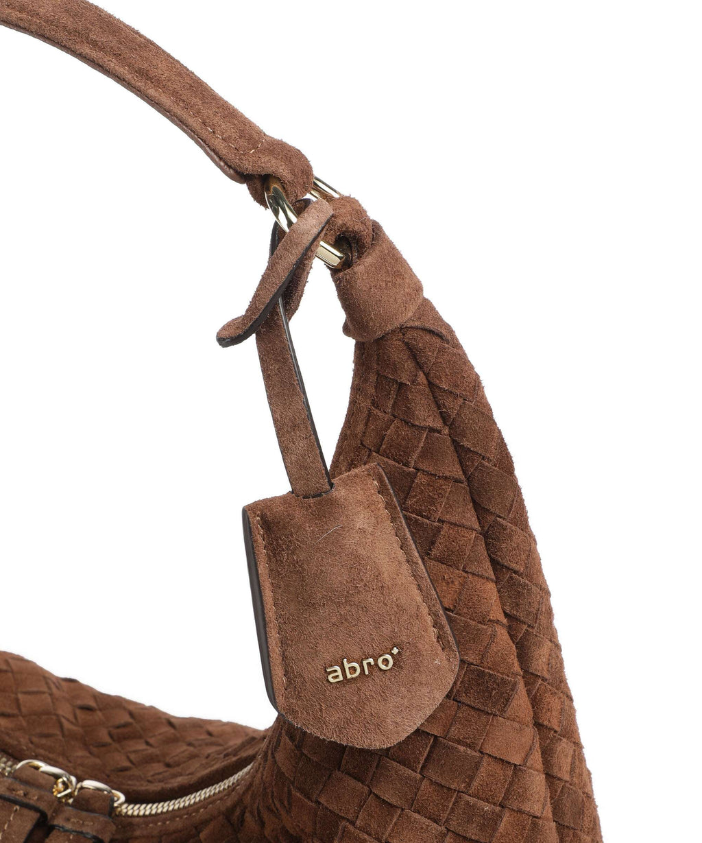 Abro Suede Nana Small Hobo bag wood