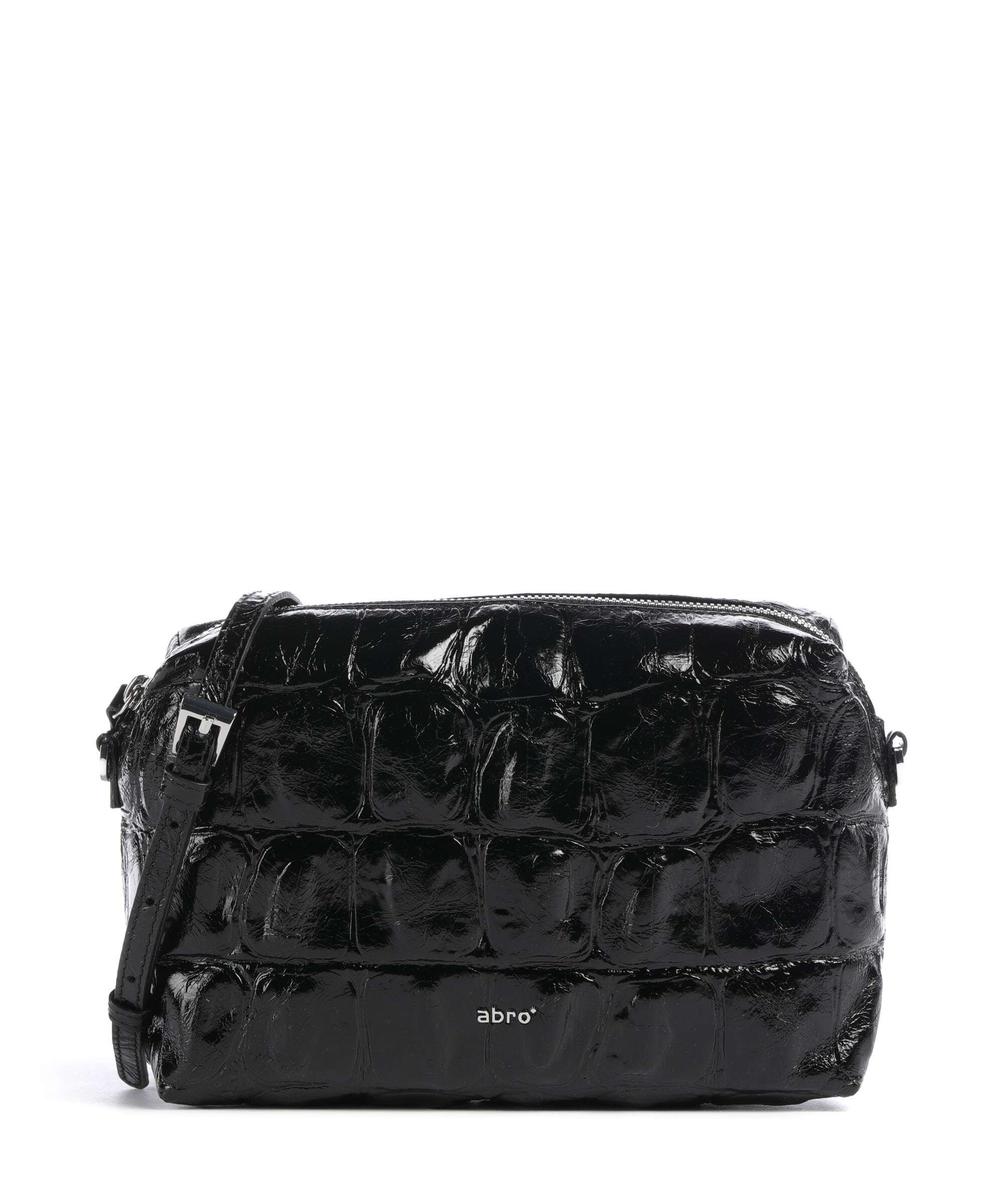 Abro Maxi Cocco Kaia Crossbody bag black/nickel