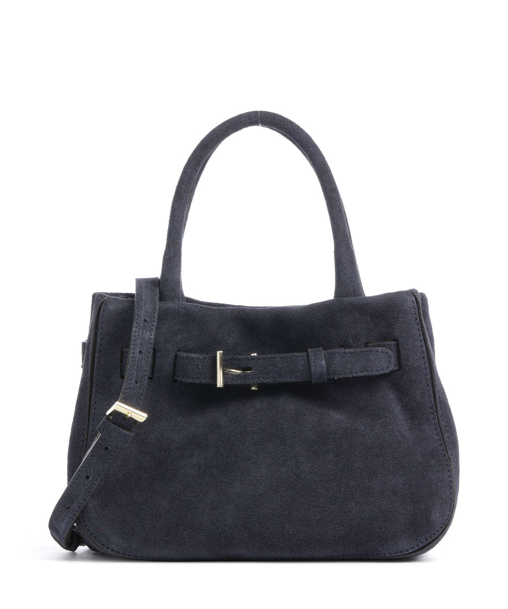 Abro Suede Jill Handbag navy
