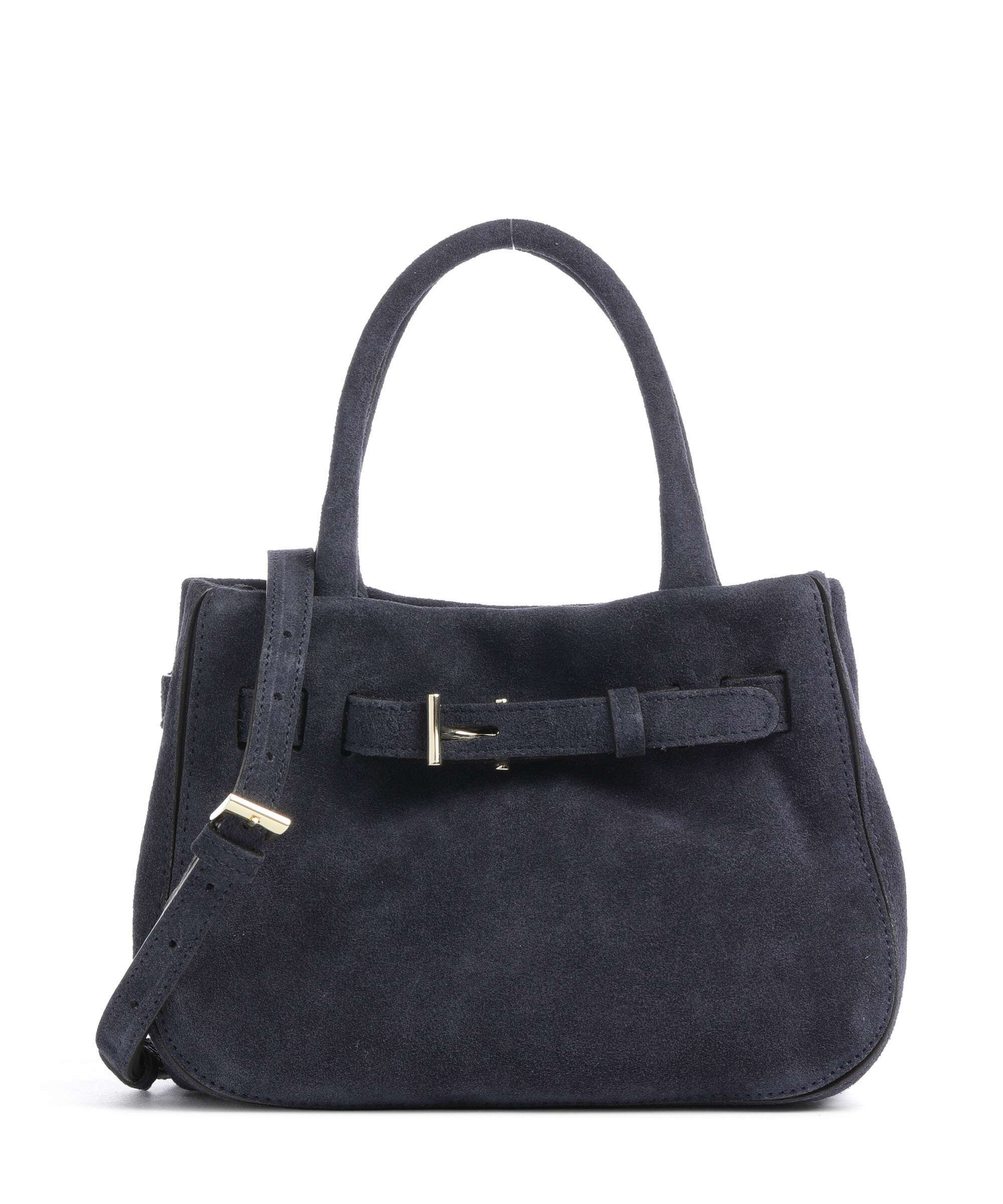 Abro Suede Jill Handbag navy