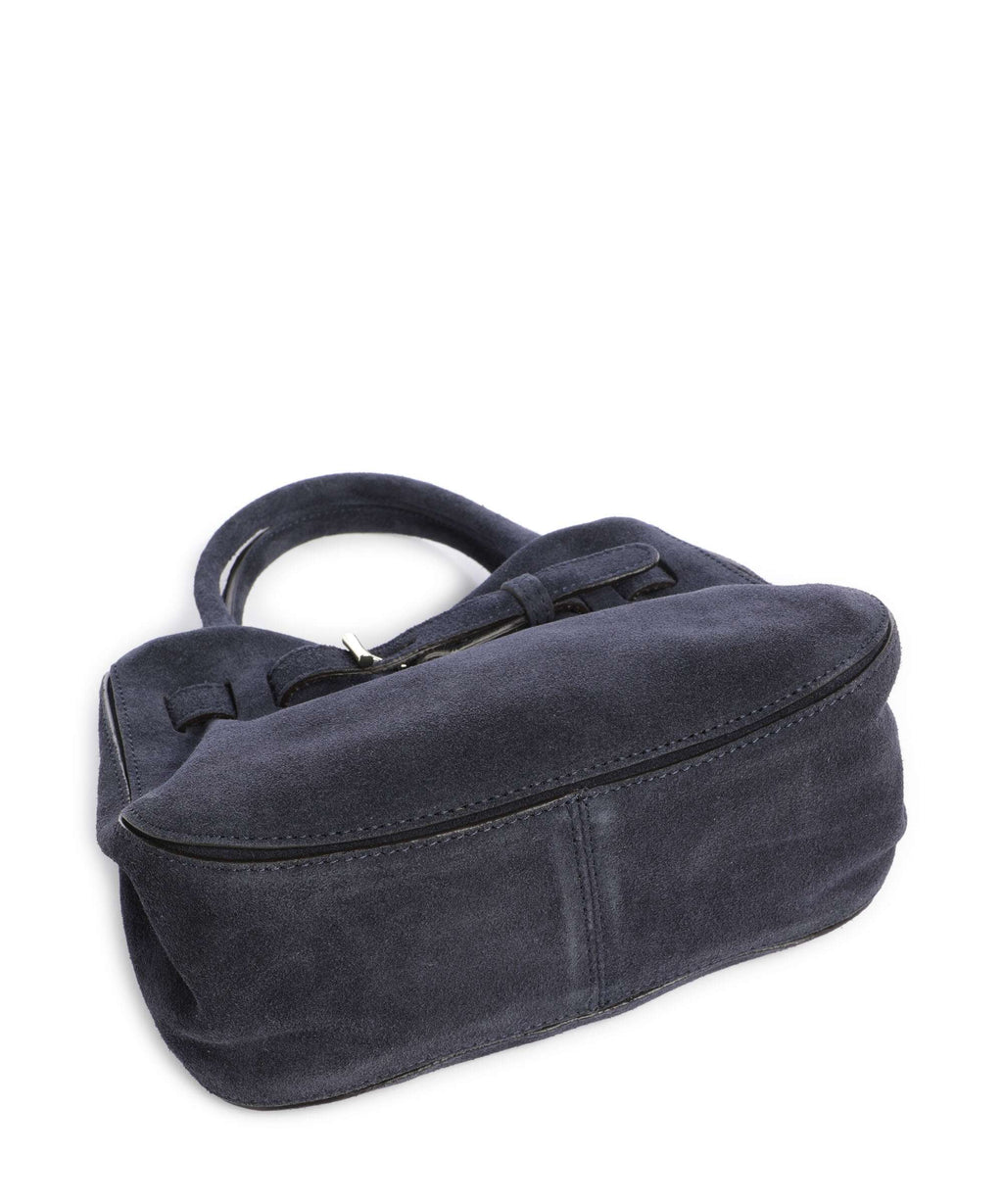 Abro Suede Jill Handbag navy