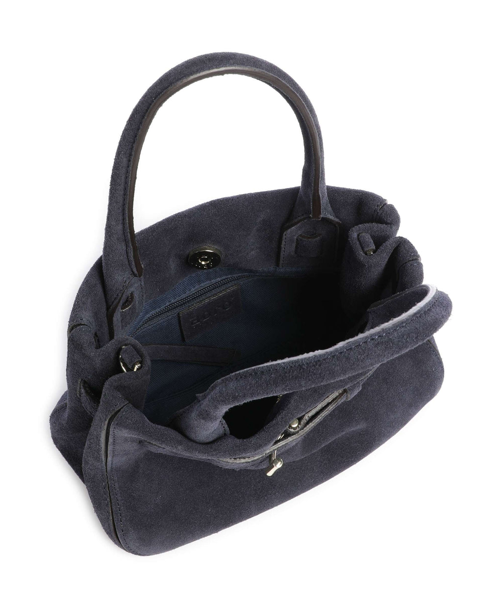Abro Suede Jill Handbag navy