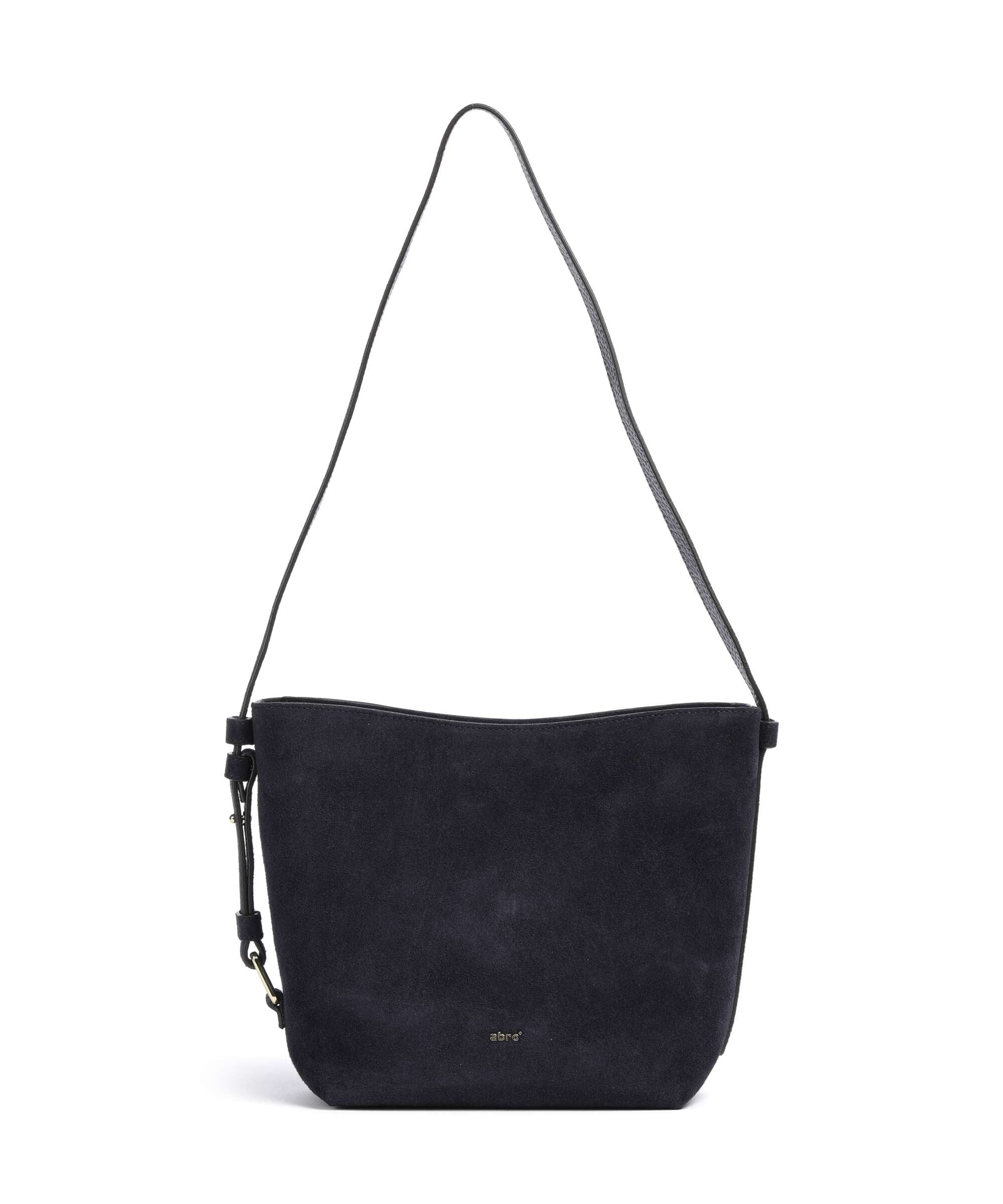 Abro Suede Cosmo Hobo bag navy