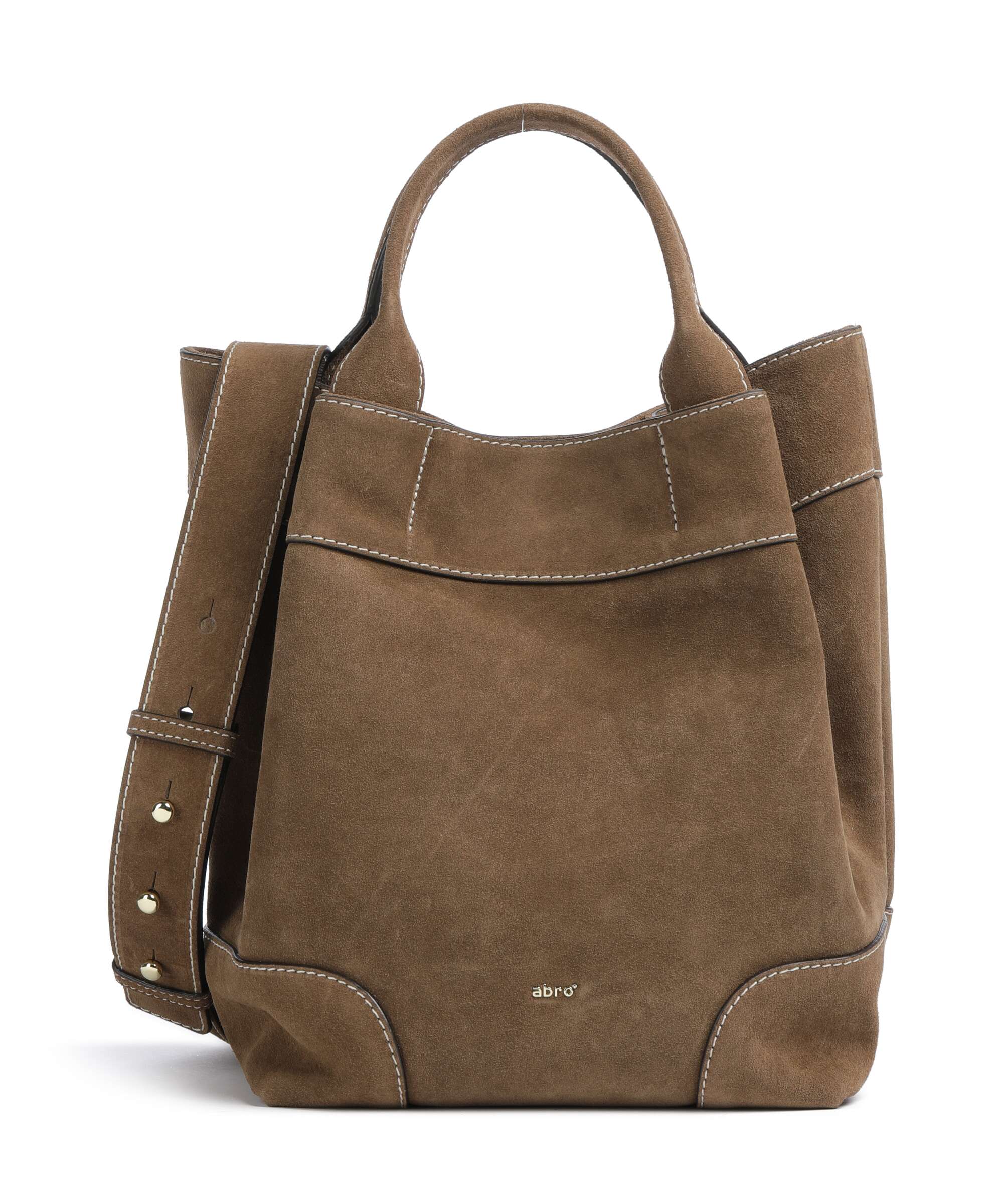 Abro Suede Essential Medium Handbag khaki