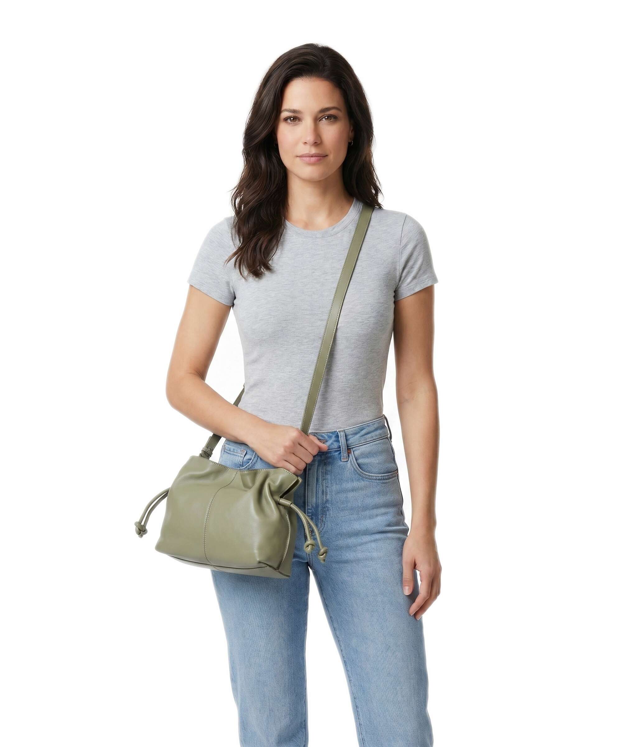 Marc O'Polo Simona Bucket bag pure sage