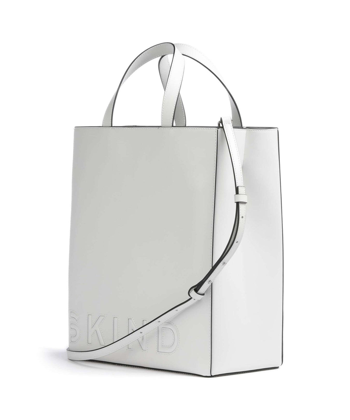 Liebeskind Paper Bag Logo Carter M Handbag offwhite