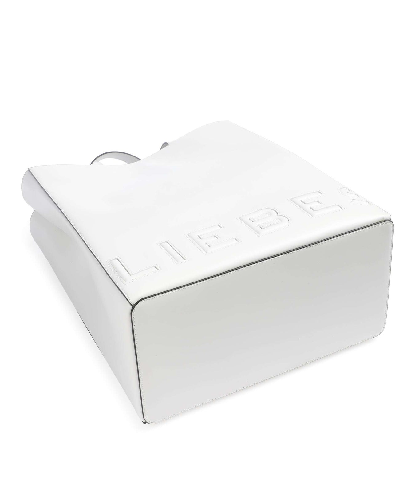 Liebeskind Paper Bag Logo Carter M Handbag offwhite