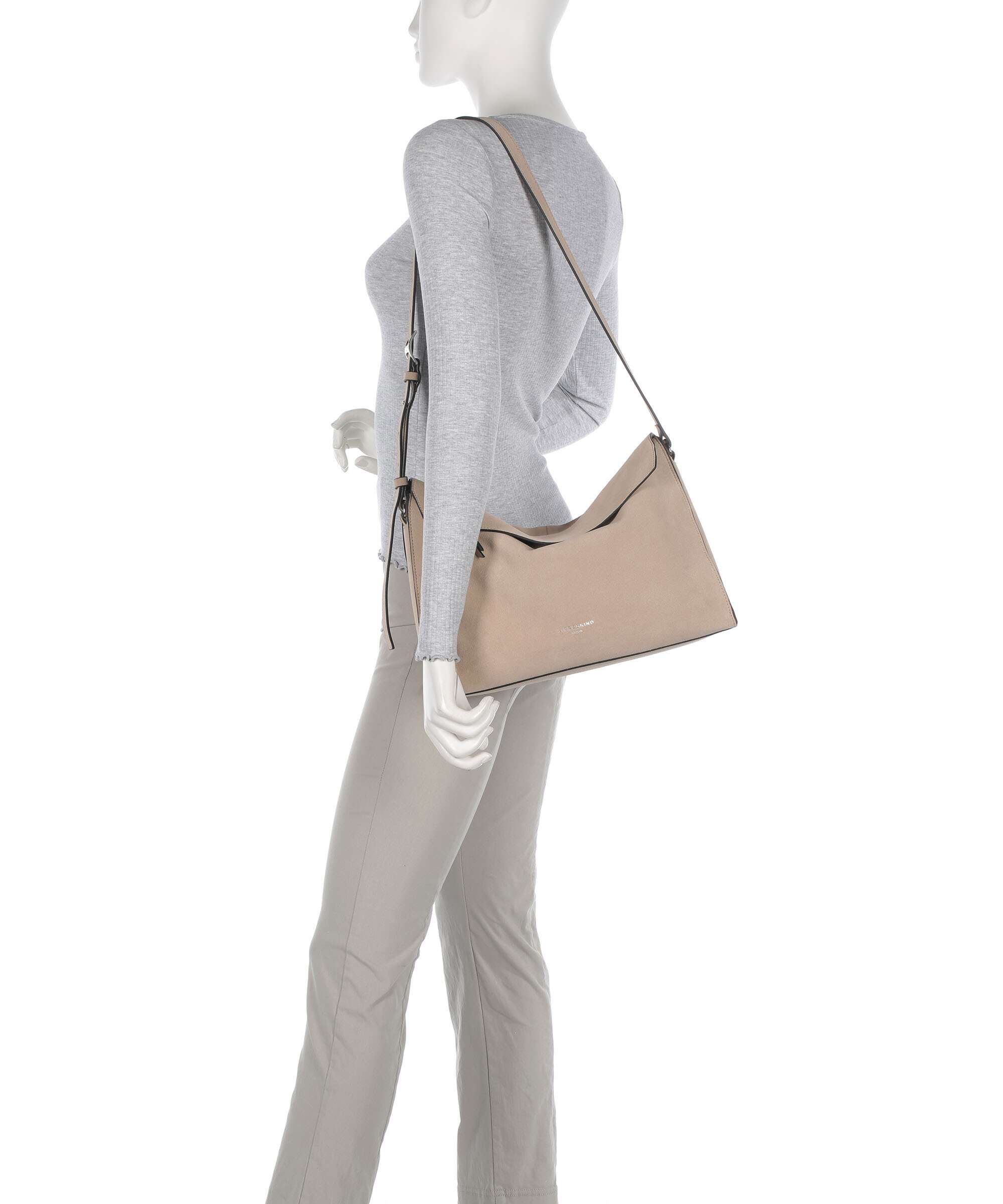 Liebeskind Lora Suede M Crossbody bag stone