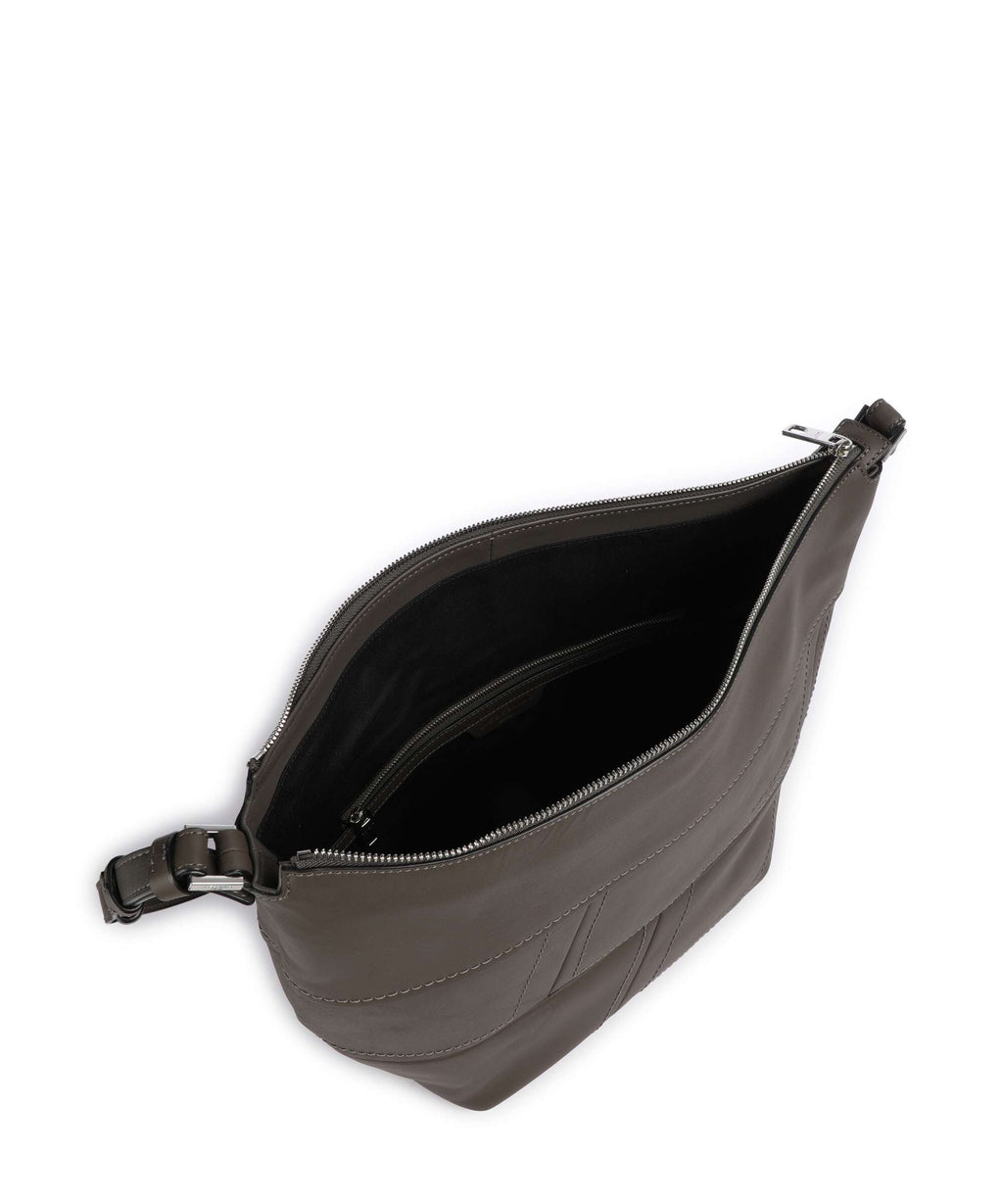 Liebeskind Edda Calf Optic M Hobo bag dark grigio