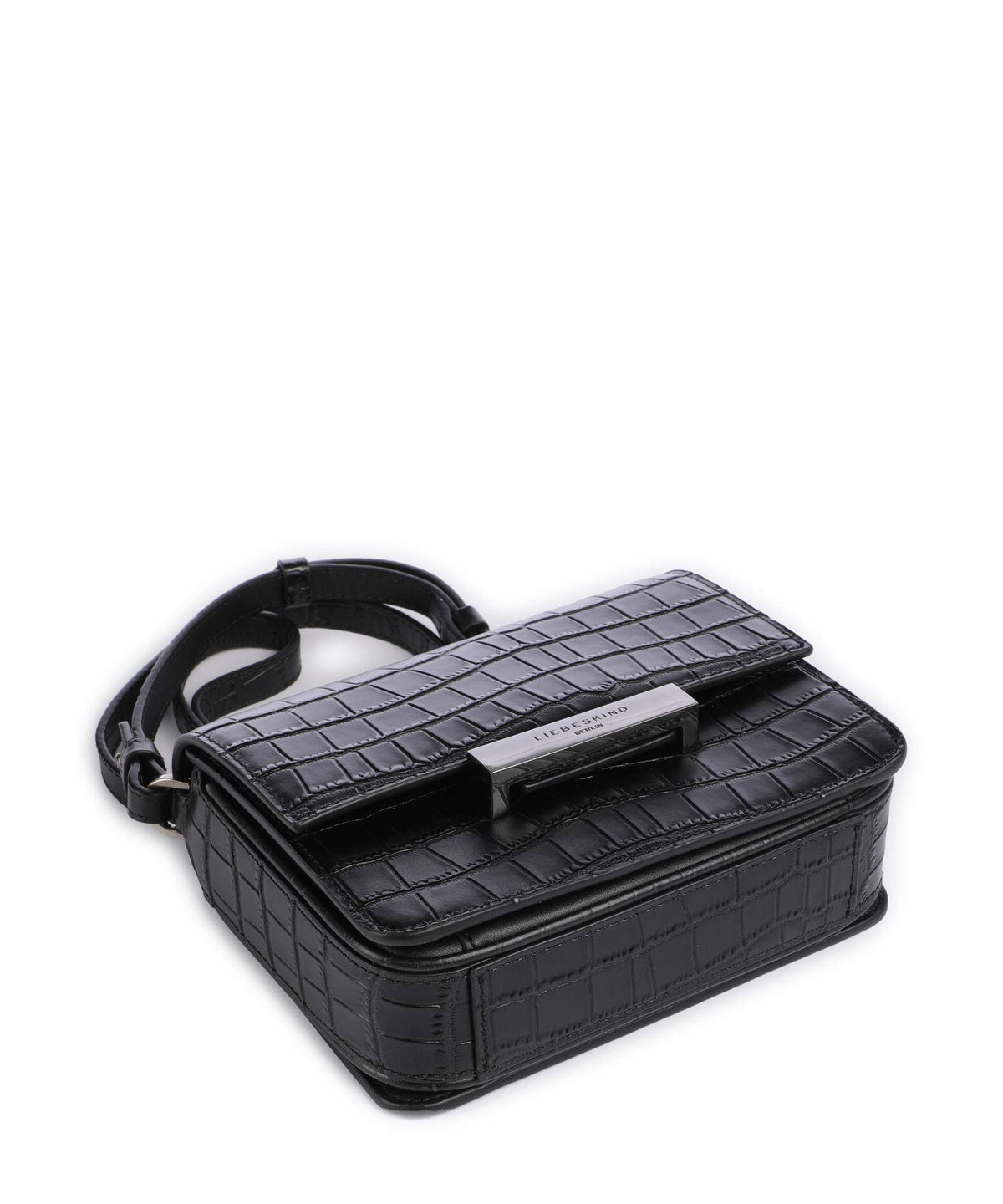 Liebeskind Alex New Croco S Crossbody bag black