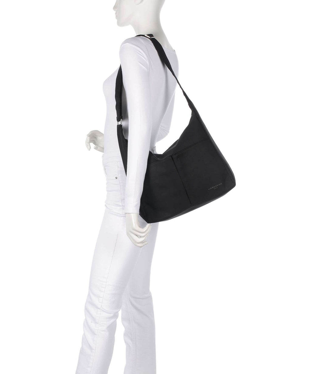 Liebeskind Hera Nylon M Hobo bag black