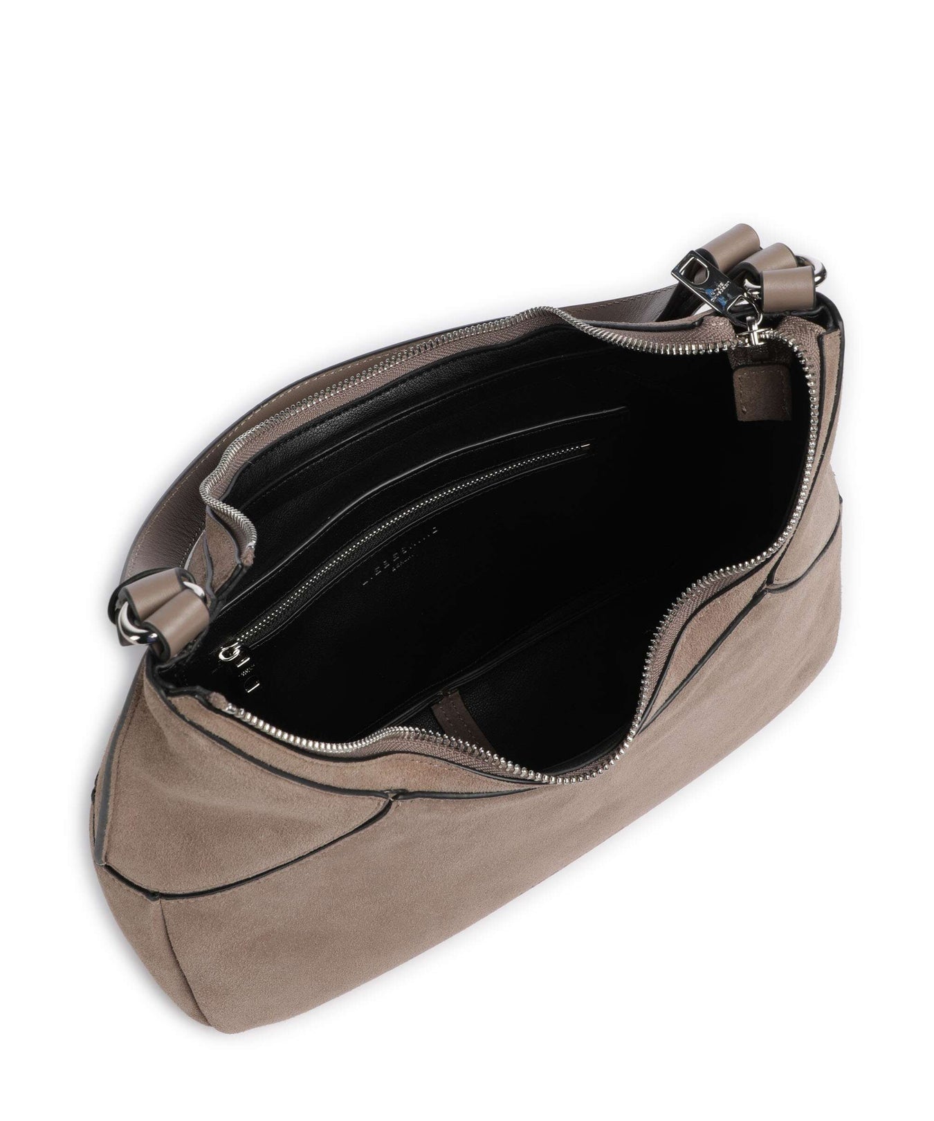 Liebeskind Lilly Suede S Hobo bag neutral gray