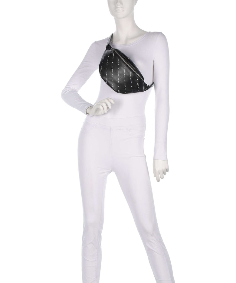 Liebeskind Monogram Soft Nappa M Fanny pack black