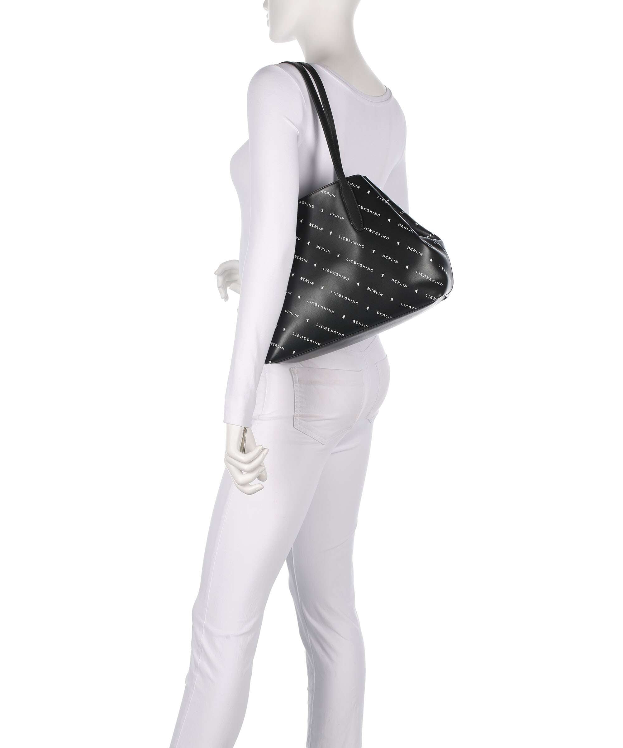 Liebeskind Monogram Soft Nappa M Tote bag black